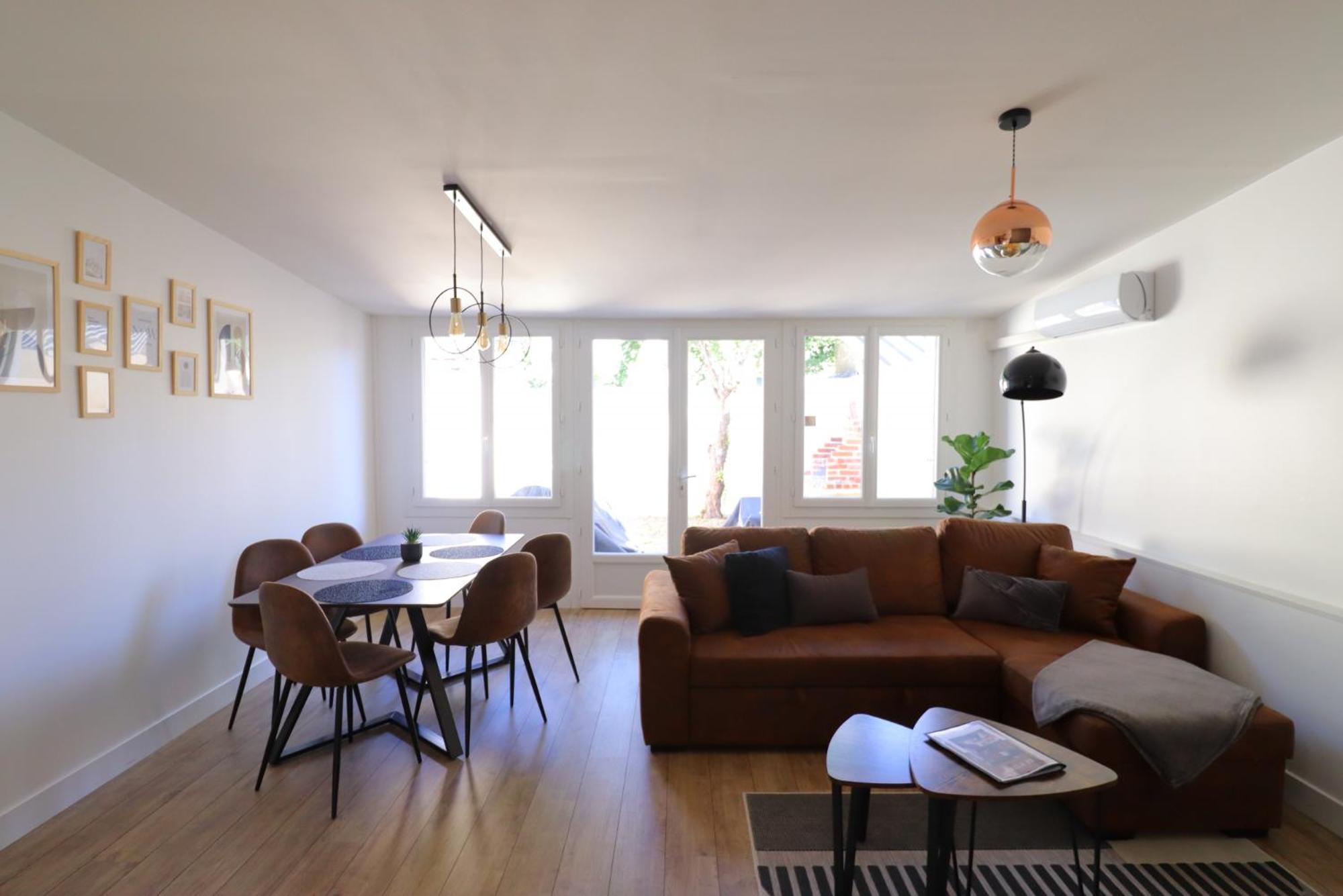 Le Patio - Spacieux T3 Avec Climatisation Et Jardin Privatif Bergerac Szoba fotó